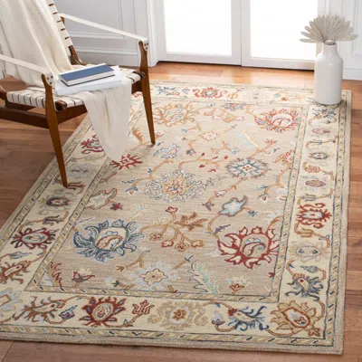 Safavieh Heritage Hand Made Area Rug, Brown / Beige Traditional Style Non-shedding
