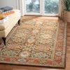 Safavieh Heritage Hand Made Area Rug, Chocolate / Tangerine Traditional Style Non-shedding In Multi