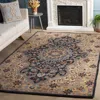 Safavieh Heritage Hand Made Area Rug, Creme / Black Traditional Style Non-shedding In Brown