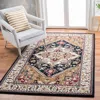 Safavieh Heritage Hand Made Area Rug, Navy / Brown Traditional Style Non-shedding In Multi