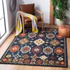 Safavieh Heritage Hand Made Area Rug, Navy / Red Traditional Style Non-shedding In Multi
