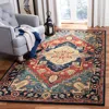Safavieh Heritage Hand Made Area Rug, Red / Navy Traditional Style Non-shedding In Multi