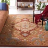 Safavieh Heritage Hand Made Area Rug, Rust Traditional Style Non-shedding In Brown
