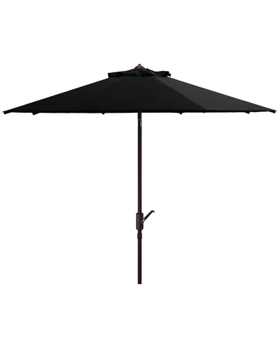 Safavieh Herla 11ft Auto Tilt Umbrella In Black