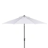 Safavieh Up Resistant Ortega 9ft Auto Tilt Crank Umbrella In White