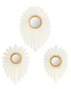 Safavieh Hermia Set Of 3 Wall Džcor Pieces In Ivory