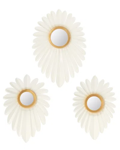 Safavieh Hermia Set Of 3 Wall Džcor Pieces In Ivory