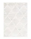 Safavieh Hi-lo Shag Power Loomed Rug In Beige