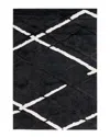 Safavieh Hi-lo Shag Power Loomed Rug In Charcoal