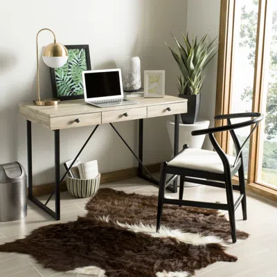 Safavieh Hilton 3 Drawer Desk In White