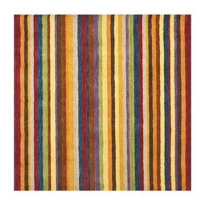 Safavieh Himalaya Collection Adolf Striped Square Area Rug In Multi