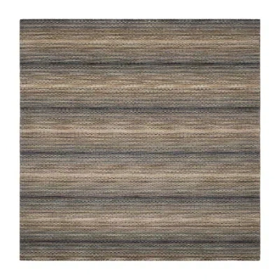 Safavieh Himalaya Collection Chelsey Striped Square Area Rug In Gray