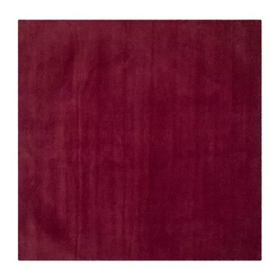 Safavieh Himalaya Collection Leptis Solid Square Area Rug In Red