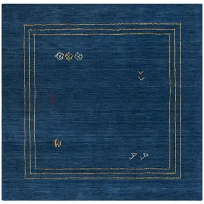 Safavieh Himalaya Collection Patrick Border Square Area Rug In Blue