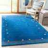 Safavieh Himalaya Hand Made Area Rug, Blue Contemporary Style Non-shedding In Blue