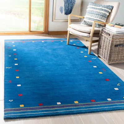 Safavieh Himalaya Hand Made Area Rug, Blue Contemporary Style Non-shedding