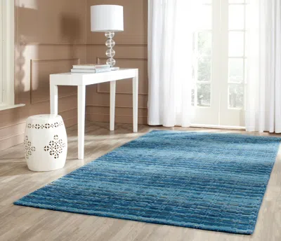Safavieh Himalaya Hand Made Area Rug, Blue / Multi Contemporary Style Non-shedding