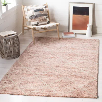 Safavieh Himalaya Hand Made Area Rug, Fuchisa Contemporary Style Non-shedding In Pink