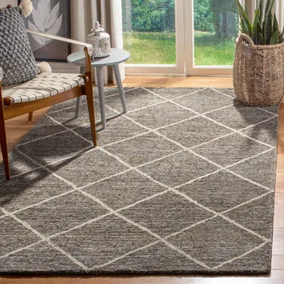 Safavieh Himalaya Hand Made Area Rug, Grey / Olive Contemporary Style Non-shedding In Gray