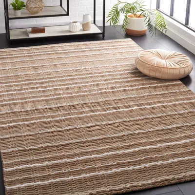 Safavieh Himalaya Hand Made Area Rug, Natural / Multi Contemporary Style Non-shedding In Neutral