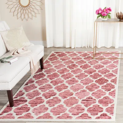 Safavieh Himalaya Hand Made Area Rug, Red / Ivory Contemporary Style Non-shedding