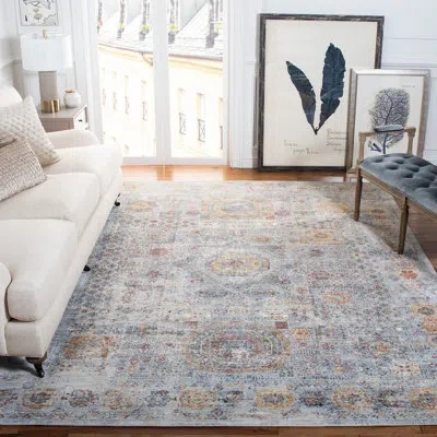 Safavieh History 500 Performance Oriental Rug In Light Grey,gold