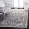 Safavieh History Machine Made Area Rug, Dark Grey / Ivory Traditional Style Easy Care In Gray
