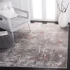 Safavieh History Machine Made Area Rug, Light Grey / Terracotta Contemporary Style Easy Care In Gray