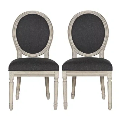 Safavieh Holloway Dining Collection 2-pc. Upholstered Dining Chair In Gray