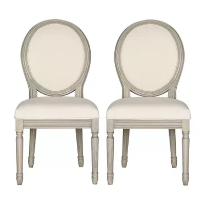 Safavieh Holloway Dining Collection 2-pc. Upholstered Dining Chair In Sand