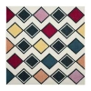 Safavieh Hollywood Collection Stripes Geometric Square Area Rug In Multi