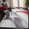 Safavieh Hollywood Machine Made Area Rug, Grey / Red Contemporary Style Easy Care In Gray