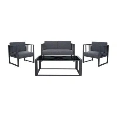 Safavieh Holyoke 11-pc. Conversation Set Cushioned In Gray