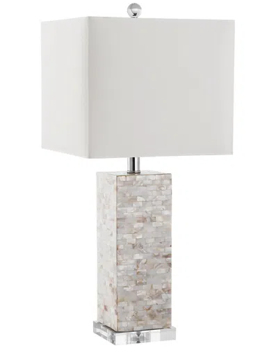 Safavieh Homer Shell/acrylic Lamp In Pink