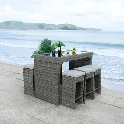 Safavieh Horus Dining Set In Gray