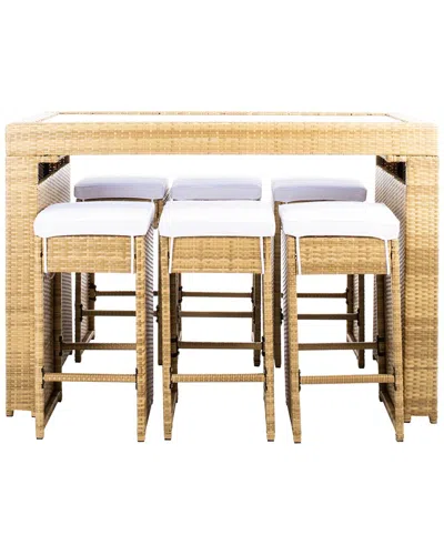 Safavieh Horus Outdoor Natural Dining Set