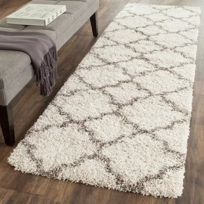 Safavieh Hudson Shag Collection Power Loomed Rug In Neutral