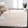 Safavieh Hudson Shag Machine Made Area Rug, Ivory / Beige Shag Flokati Style Easy Care In Neutral