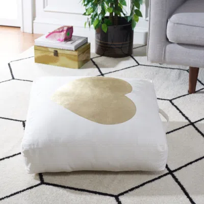 Safavieh Hugs And Kisses Floor Pillow In White