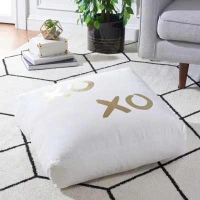 Safavieh Hugs And Kisses Floor Pillow In White