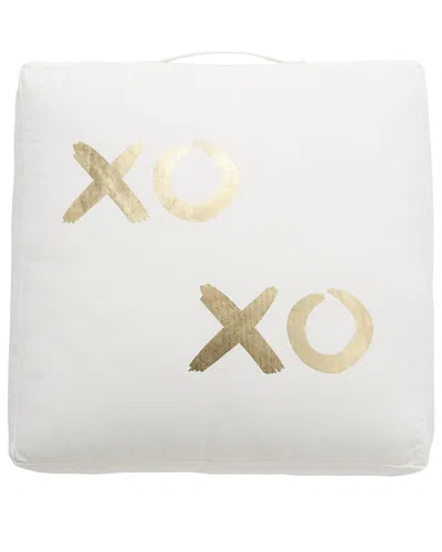 Safavieh Hugs And Kisses Floor Pillow In Neutral