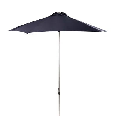 Safavieh Hurst 9 Ft Push Up Umbrella In Navy
