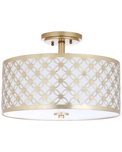SAFAVIEH SAFAVIEH HUTCH 3-LIGHT GOLD FLUSH MOUNT