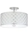 Safavieh Hutch 3-light Silver Flush Mount
