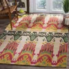 Safavieh Ikat Hand Made Area Rug, Beige / Yellow Bohemian Style Non-shedding In Multi