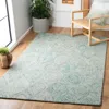 Safavieh Ikat Hand Made Area Rug, Ivory / Sea Blue Contemporary Style Non-shedding In Blue