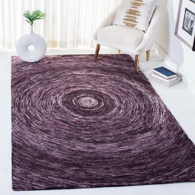 Safavieh Ikat Hand Made Area Rug, Purple Contemporary Style Non-shedding