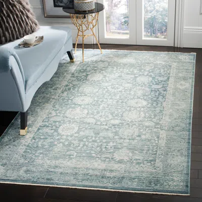 Safavieh Illusion Machine Made Area Rug, Blue / Ivory Traditional Style Easy Care