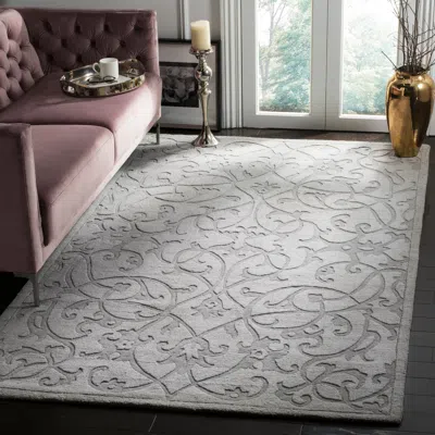 Safavieh Impressions Hand Made Area Rug, Grey Traditional Style Non-shedding In Gray