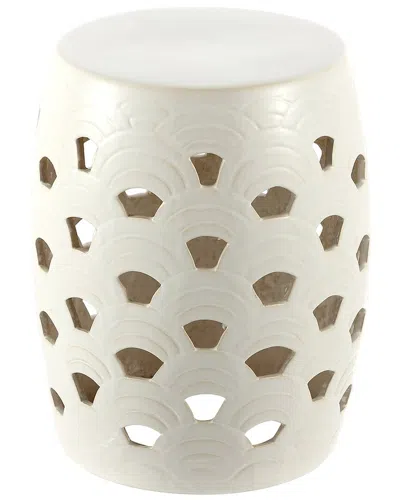 Safavieh Amaissa 15in Garden Stool In White